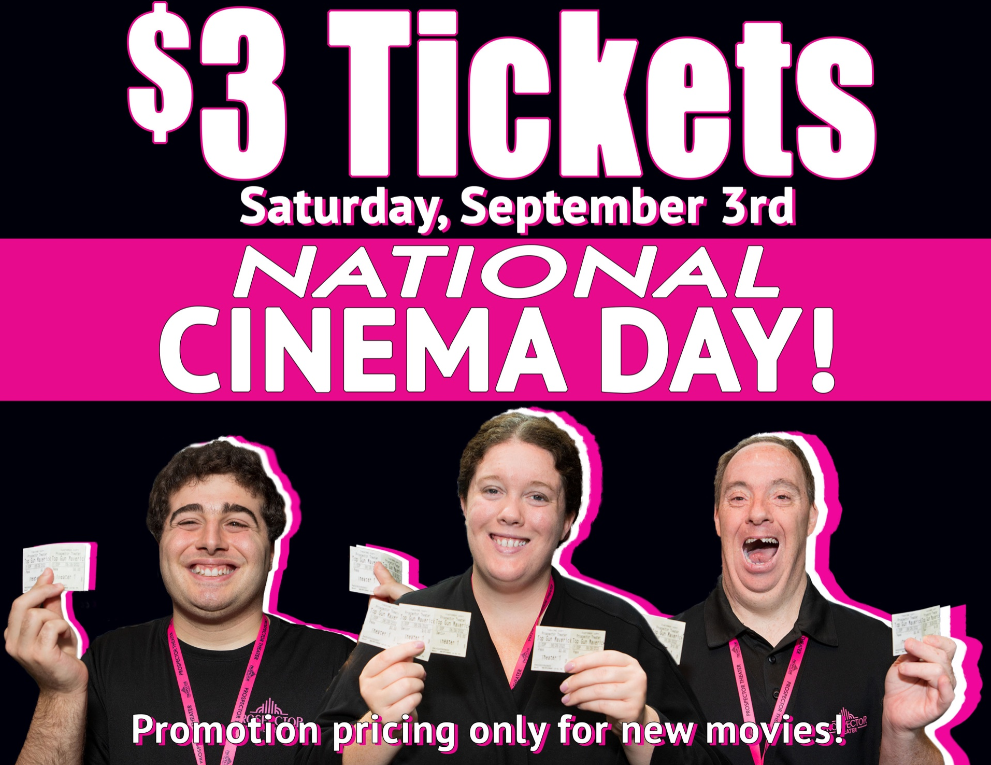 Happy National Cinema Day!  Movie tickets, Cinema, Movies